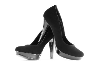 Woman shoes isolated on the white background