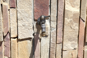 Faucet on a wall