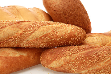 Bread  isolated.