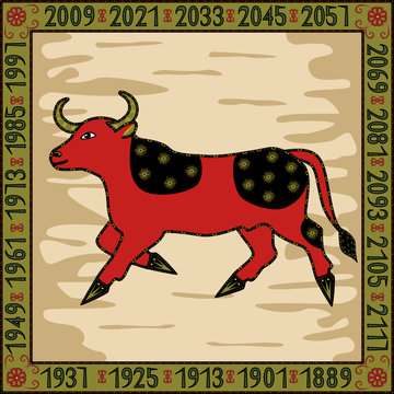 Bull - symbol of 209, 2021 years