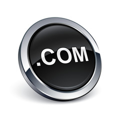 icône bouton internet .com