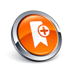 Obraz premium icône bouton internet signet favori