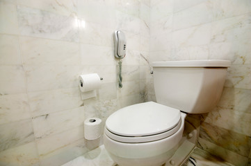 Interior of the room - Toilet in the bathroom