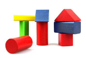 Wooden building blocks