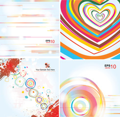 Fototapeta premium Stylish backgrounds on different topics