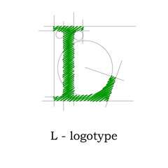 Logo design letter L # Vector