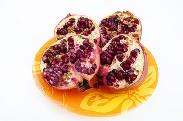 two pomegranate