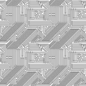 Computer circuit board seamless pattern.