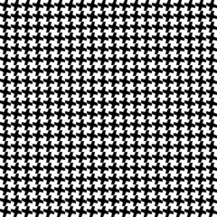 Seamless Hound´s-Tooth Check Black/White Pattern