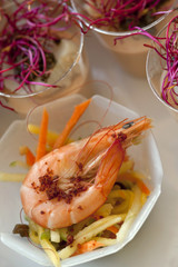crevettes gambas tapas buffet traiteur cuisine gastronomie
