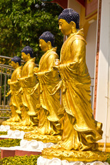 Buddha standing in chinese temple