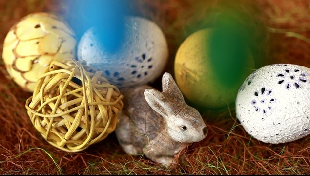 Ostereier und Osterhase