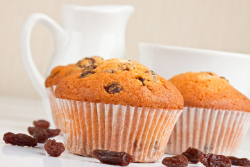 Breakfast with muffins