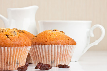 Breakfast with muffins