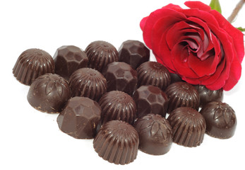 Rose and chocolate