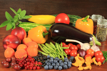 Fruits and vegetables