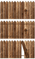 wooden fences set