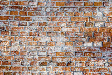 old red bricks wall background and texture