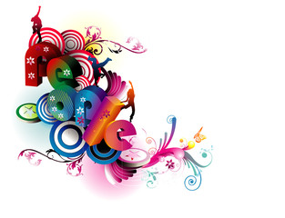 people 3d text illustration