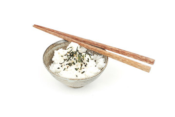 rice and chopsticks