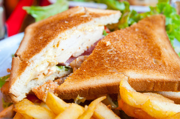 Sandwich with bacon