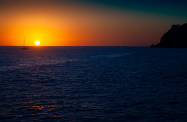 Naklejka premium Sunset in Cabo San Lucas, Mexico