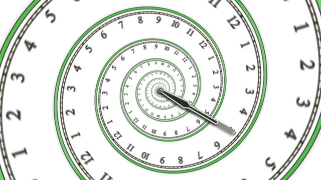 Looping Spiral clock (HD)