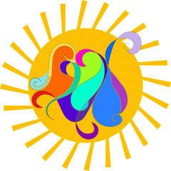 Sommer party abstrakt