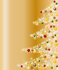 Fototapeta premium funkelnder weihnachtsbaum