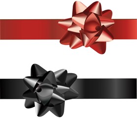 red and black ribbon