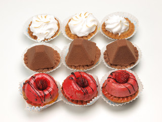 Small cakes.