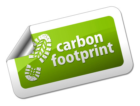 Carbon footprint sticker