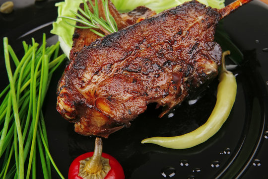 image of served meat