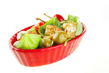 fried chicken pieces