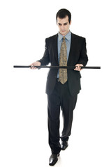 Business man and balance