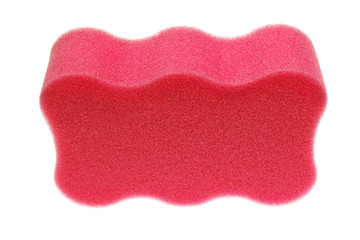 Pink bath sponge