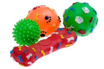 Plastic toy for dog macro