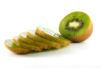 Fototapeta na wymiar kiwi fruit slice