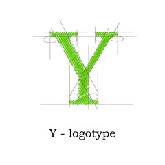 Logo design letter Y # Vector