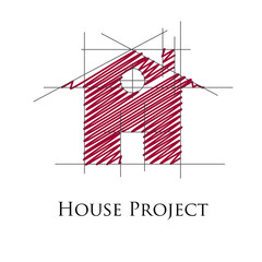 Logo house project # Vector - obrazy, fototapety, plakaty