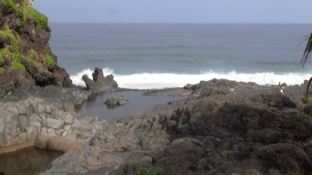Rocky Tide Pool with Beach
