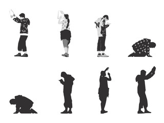 group of young students