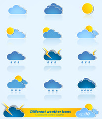 different weather icons