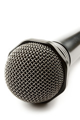 Microphone isolated on white