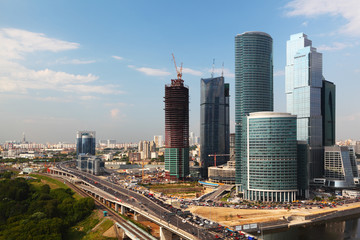 Fototapeta na wymiar panorama of Moscow City