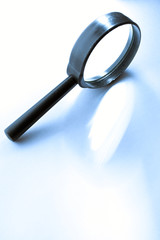 Magnifying glass isolated