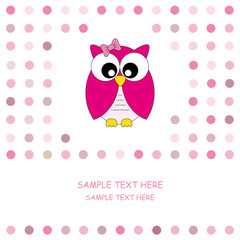 Tarjeta postal. Buho