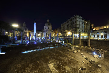 Fototapeta na wymiar Basilica Ulpia is Roman civic building