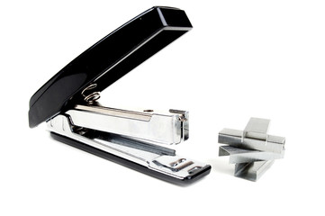 black stapler