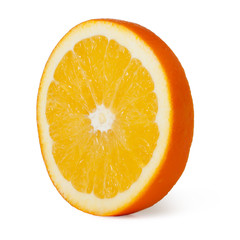 juice orange on a white background